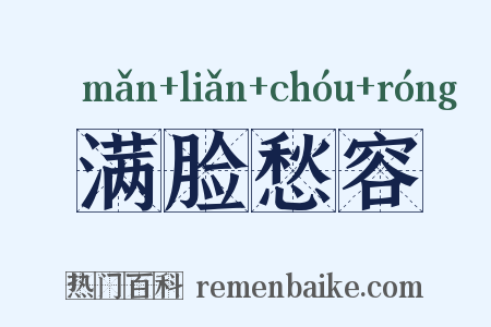 满脸愁容是什么意思的图片